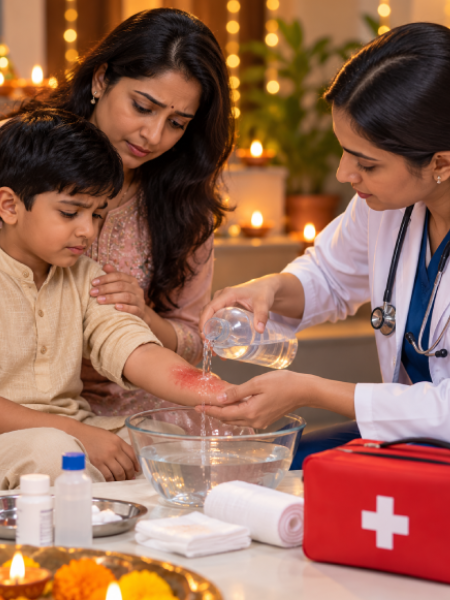 First Aid Tips for Burns in Diwali