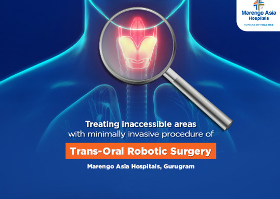 Treating inaccessible areas with minimally invasive procedure of Trans-Oral Robotic Surgery