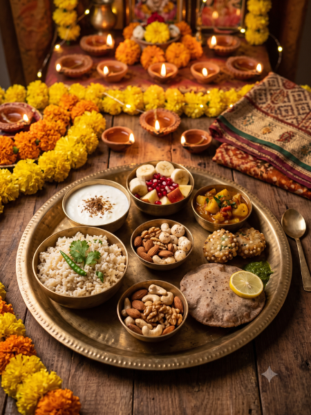 Senior woman enjoying healthy Navratri fasting food
