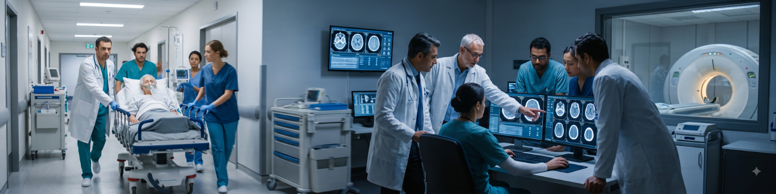 CT and MRI imaging for fast stroke diagnosis and treatment