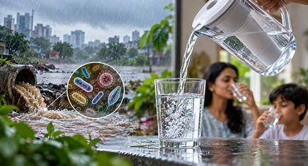 Safe drinking water during monsoon