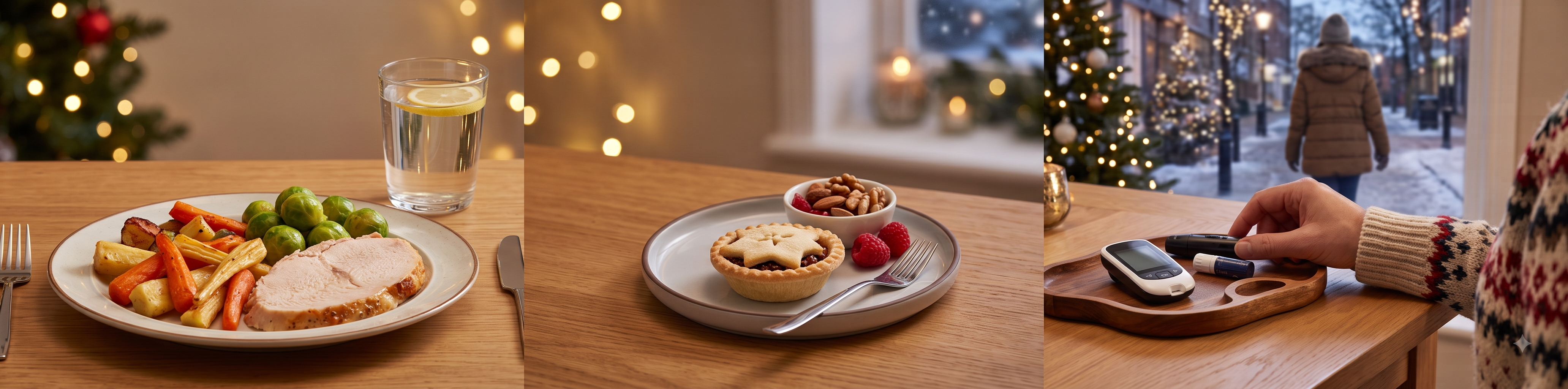 Diabetic patient discussing festive food choices and blood sugar control with a doctor