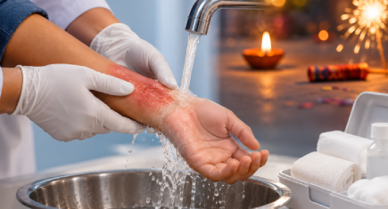 Burn Treatment During Diwali