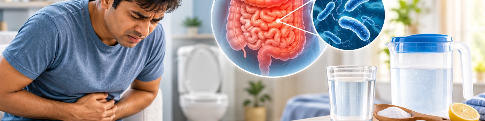 "Medical guide for cholera prevention, symptoms, and emergency treatment"