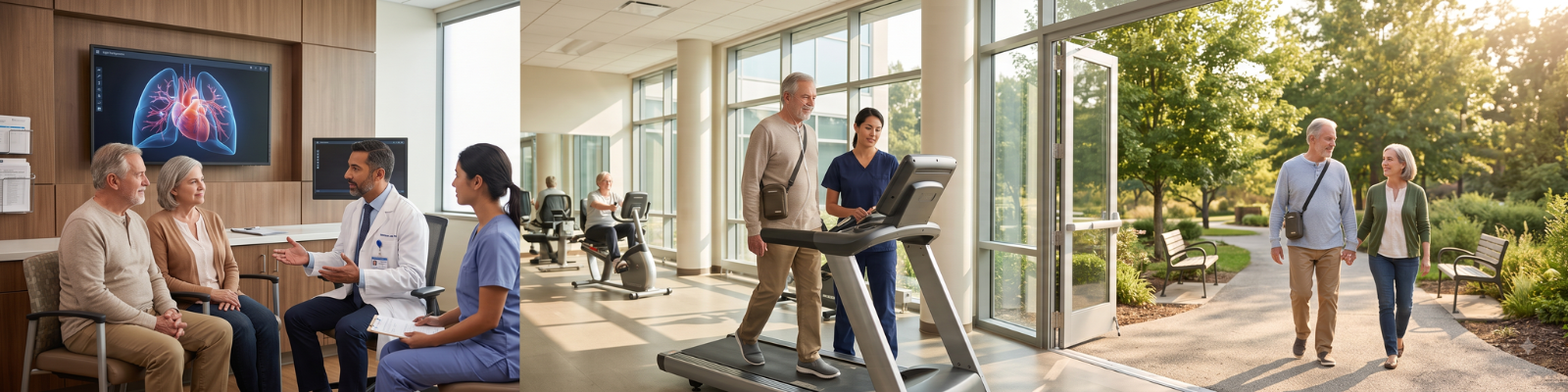 Pulmonary hypertension treatment options including oxygen therapy, lung artery procedures and heart care
