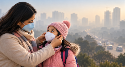 Children Protection from Winter Air Pollution