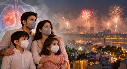 Diwali Air Pollution in Ahmedabad